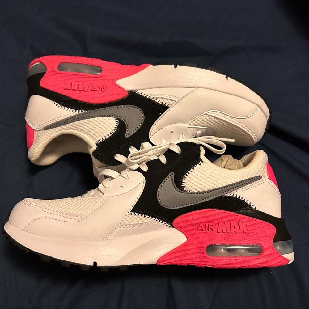 Nike Air Max White and Pink with Black Accents